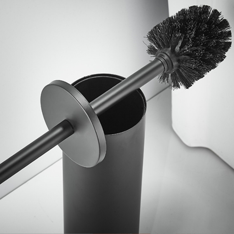 Wall Mount Stainless Steel Black Toilet Brush Holder bathroom brush holder Toilet Cleaning Brush