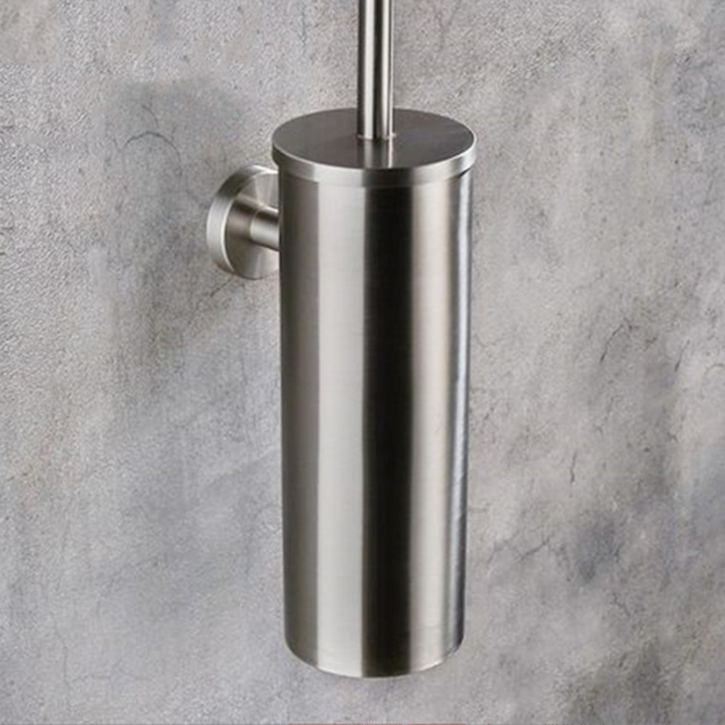 Wall Mount Stainless Steel Black Toilet Brush Holder bathroom brush holder Toilet Cleaning Brush