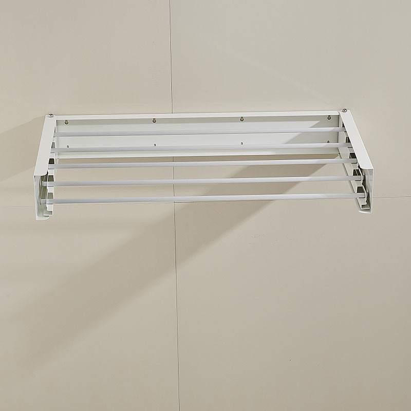 New design household wall mounted foldable clothes drying rack retractable clothes dry rack foldable towel rack