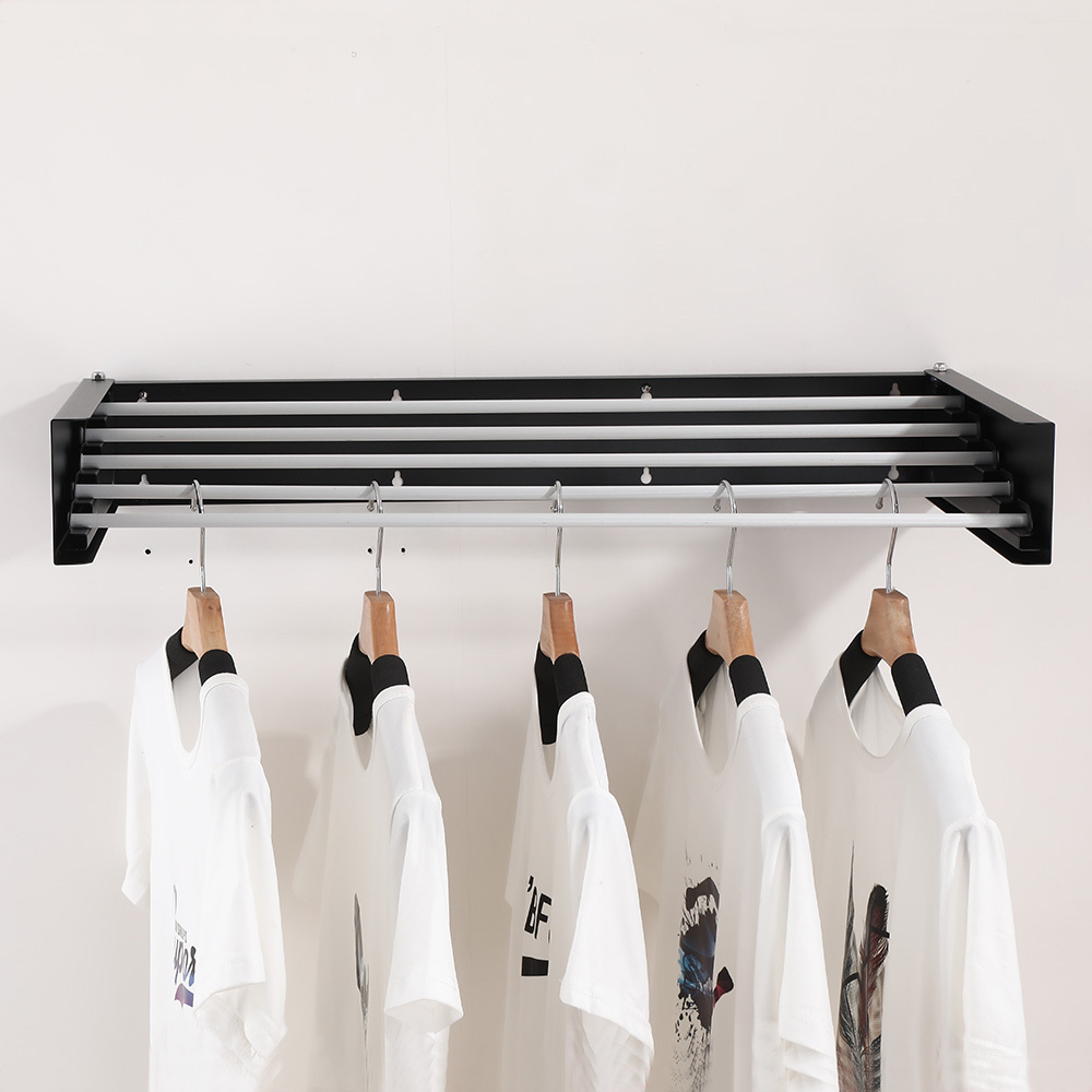 Multipurpose Wall Mounted Drying Rack Collapsible Clothes Drying Rack Foldable Clothes Dry Rack