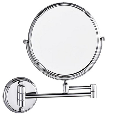 Magnifying Shaving Mirror Cosmetic Makeup Mirror Foldable 3x times Double-sided Wall Mounted Shower Mirror