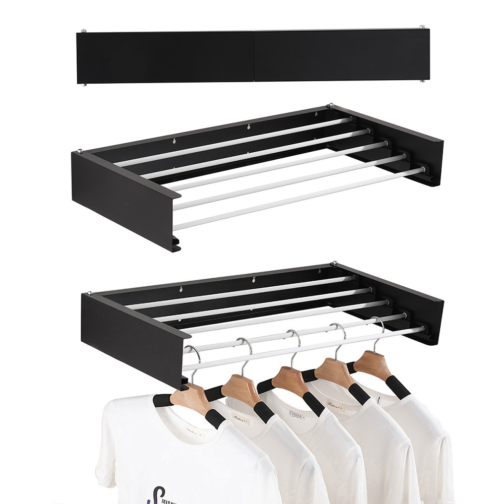 Multipurpose Wall Mounted Drying Rack Collapsible Clothes Drying Rack Foldable Clothes Dry Rack