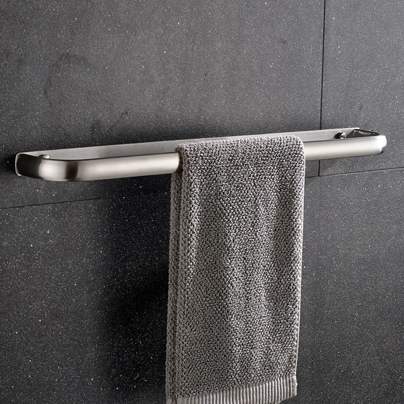 304 Stainless Steel Wall Mounted Single Towel Bar Towel Holder Towel Rail Shiny/Brushed Polishing