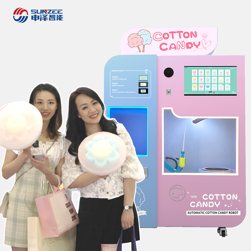 Professional Manufacturer Manufacturing Business Flower Cotton Candy Vending Machine