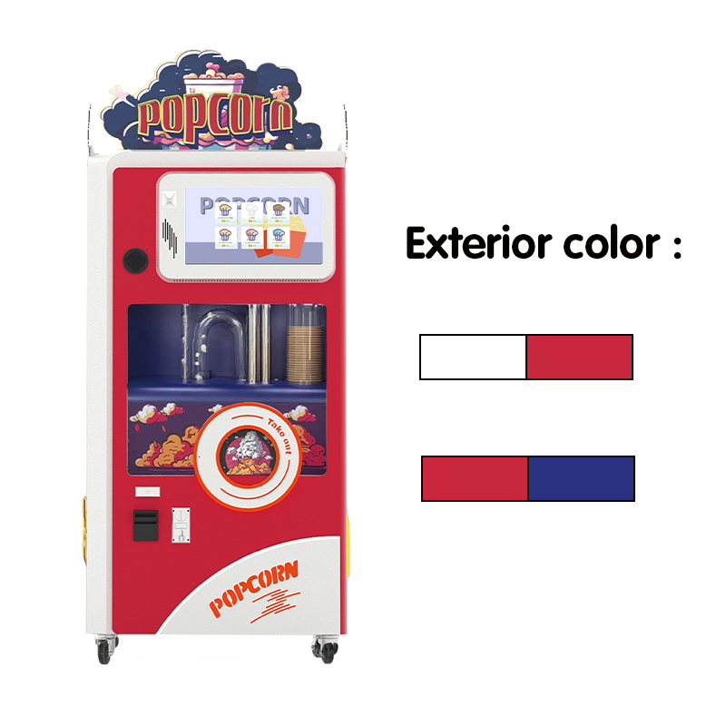 Popular Fast Food Cinema Popcorn Vending Machines Automatic Snacks Popcorn Vending Machine