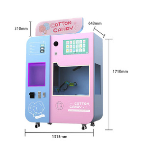 Professional Manufacturer Manufacturing Business Flower Cotton Candy Vending Machine