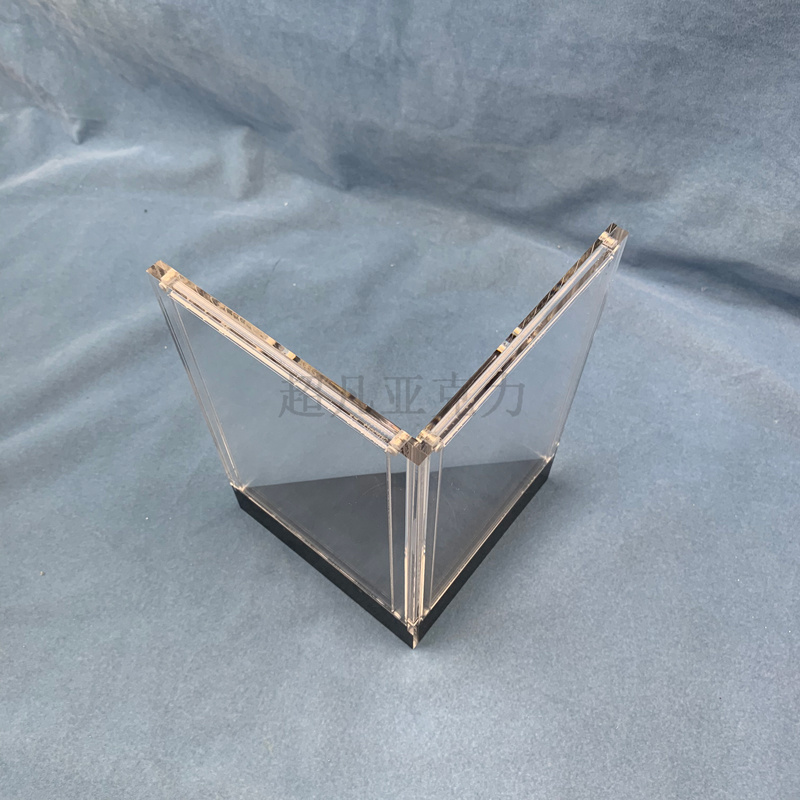 Custom triangle clear advertising tent card rack acrylic table menu display bracket