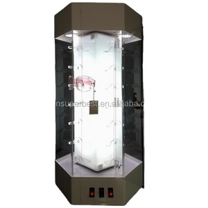 customize with lock and led light acrylic material display case