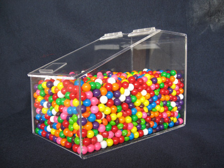 Manufacturer hot sale clear acrylic candy box for supermarket sales