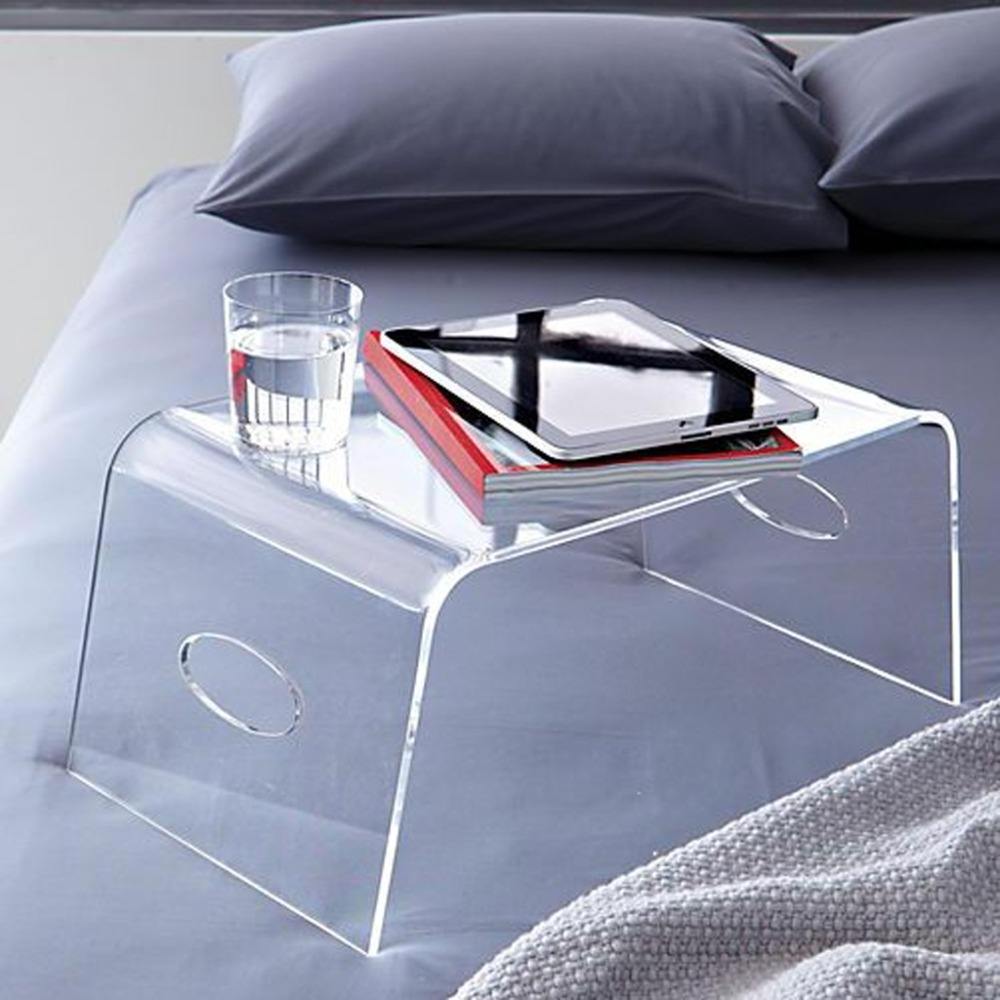 Desktop bed holder Laptop desk Transparent acrylic tray Home bed table custom acrylic products