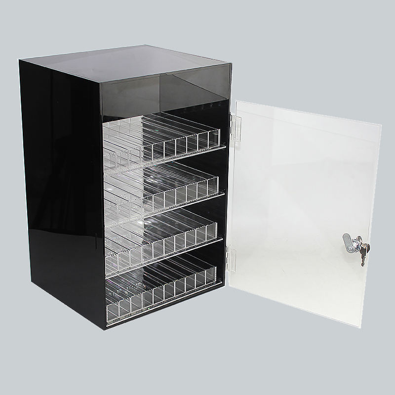 COUNTER TOP DISPLAY REVOLVING ACRYLIC DISPLAY SHOWCASE DISPLAY ROTATING CASE