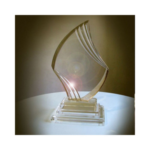 Custom crystal glass acrylic Personalized Crystal Trophy logo trophies champions commemorative gifts acrylic trophies