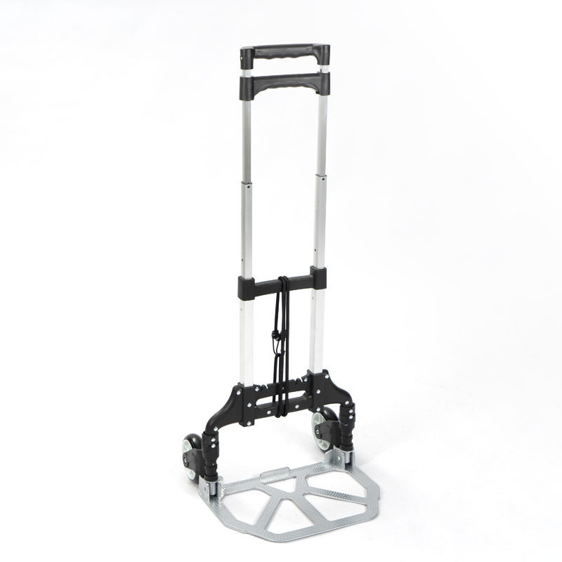 Hitree Heave Duty Hand Trolley Cart Foldable Aluminum Shopping Trolley