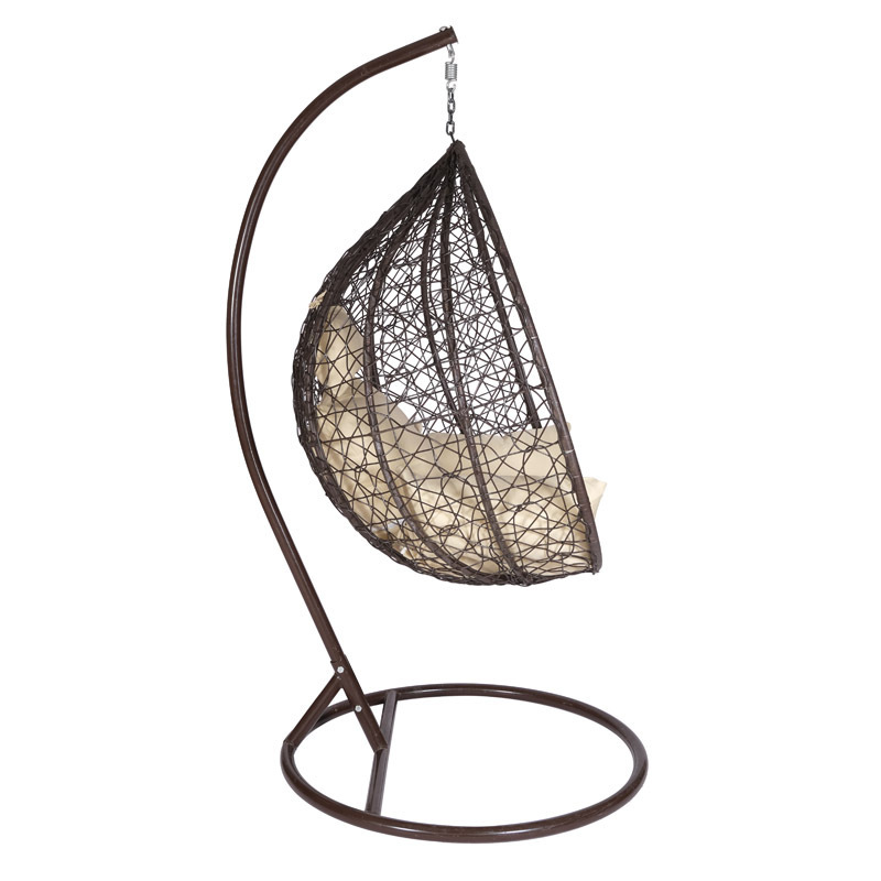 Hand-woven rattan Hitree Popular Modern  Chairs Transparent  Egg Chair Swing with Stand Bubble Chair Gold