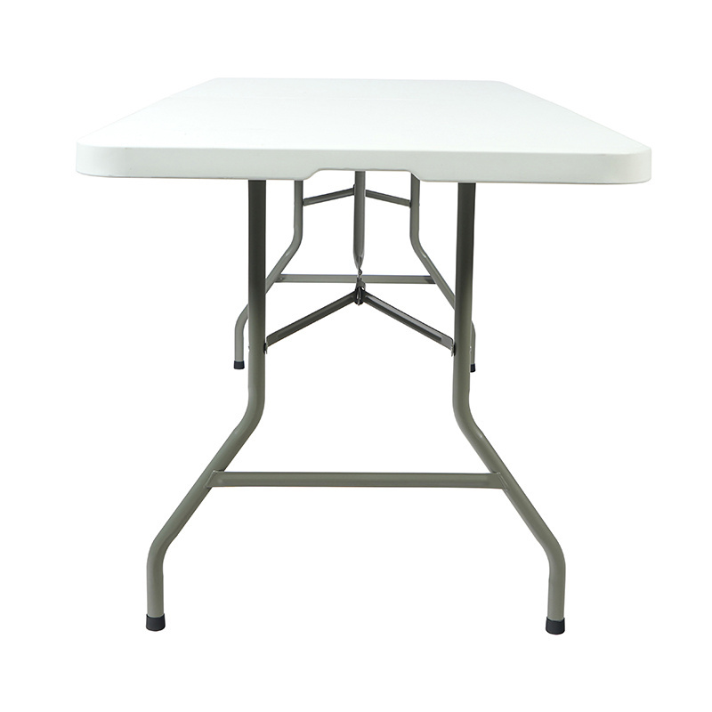 High quality White Folding Bench and Table Set 6 Stool Benches and 6 Feet Table Rectangle Table and Benches