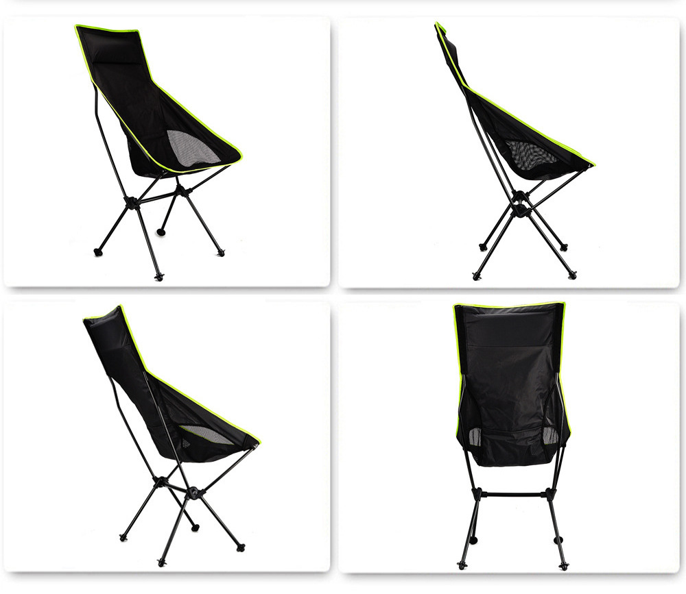 Hitree Lightweight Travel  Long Beach Aluminium Alloy Foldable Chairs