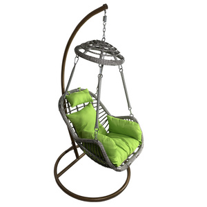 HITREE Modern Swing Chair with Stand Indoor Outdoor Patio Swings Hanging Egg Chair Garden Furniture  Patio Swing Hammock