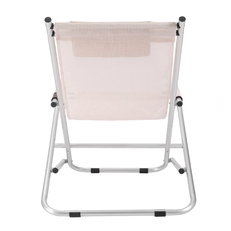 Folding Rocking Single Chair Oversize Steel Frame   Camping Chair Adjustable Chair Lounge Recliner