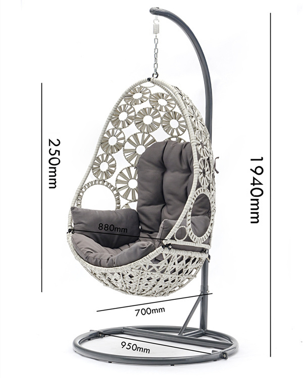 HITREE Relaxing  Living room Hitree Popular Modern  Chairs Transparent  Egg Chair Swing with Stand Bubble Chair Gold