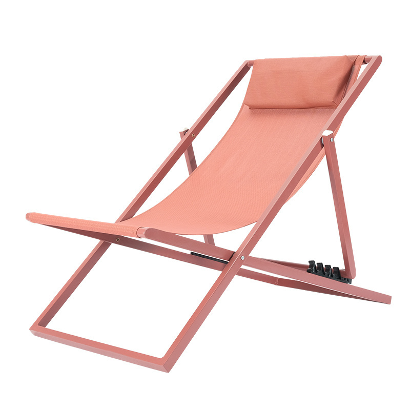 Hitree Wholesale Outdoor Customized Portable Foldable Wooden Beach Lounge Chair