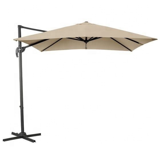 HITREE Outdoor garden umbrella Aluminum Steel parasols garden 10 ft Cantilever commercial beach sun patio umbrellas