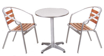 2 Chair and 1 Table Cast Outdoor Garden Aluminum Table and Chair Cheap Cafe Tables and Chairs