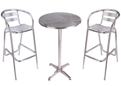 2 Chair and 1 Table Cast Outdoor Garden Aluminum Table and Chair Cheap Cafe Tables and Chairs