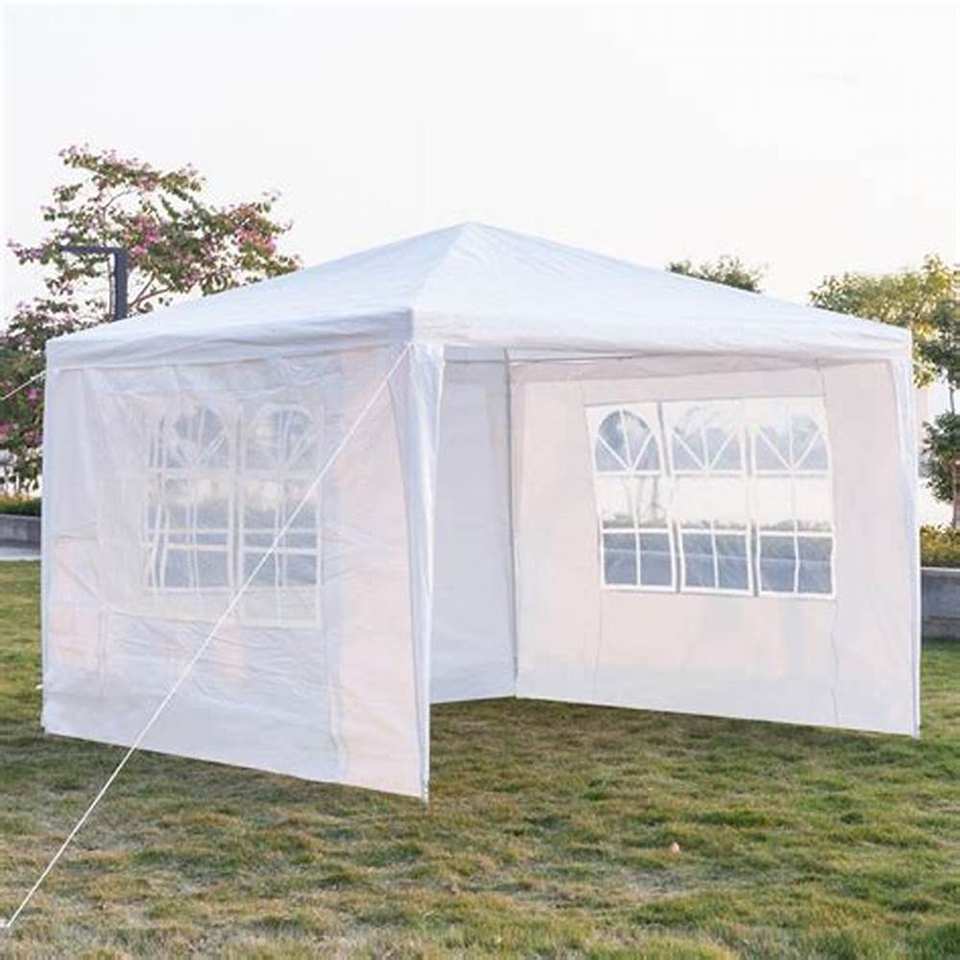 Outdoor 3'x3' Canopy Instant Tent Outdoor Camping Gazebo With 3 Sidewalls Waterproof