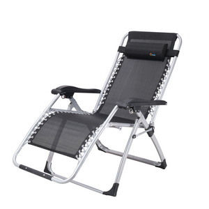 Oeytree Hot Solid Adjustable Headrest Outdoor Sunbed Folding Zero Gravity Recliner Chair