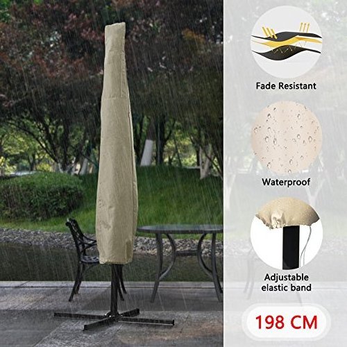 2022 Summer Hot Sale Garden Outdoor Umbrellas Banana Hanging Umbrella with LED Foldable and Rotatable