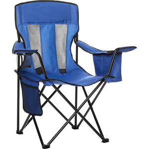 Outdoor Folding Metal Chair with Extra wide seat provides plenty of space to lounge