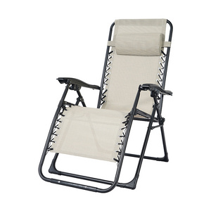 HITREE Garden Outdoor Wholesale Folding Recliner Chair Recliner Zero Gravity Beach Folding Chair