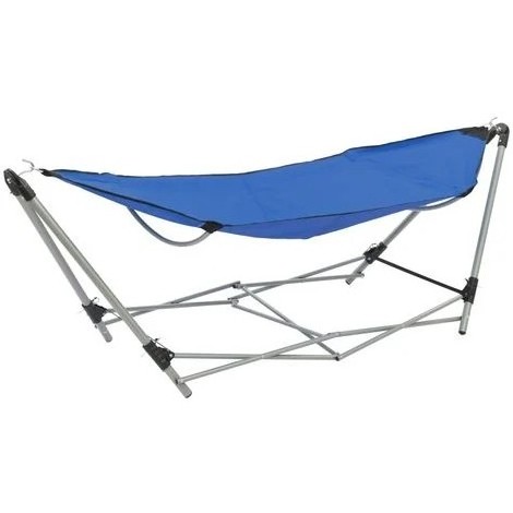 HITREE Outdoor Camping Free Standing, Folding Easy Hanging Swing Bed Recycled Nylon Double Rocking Hammock