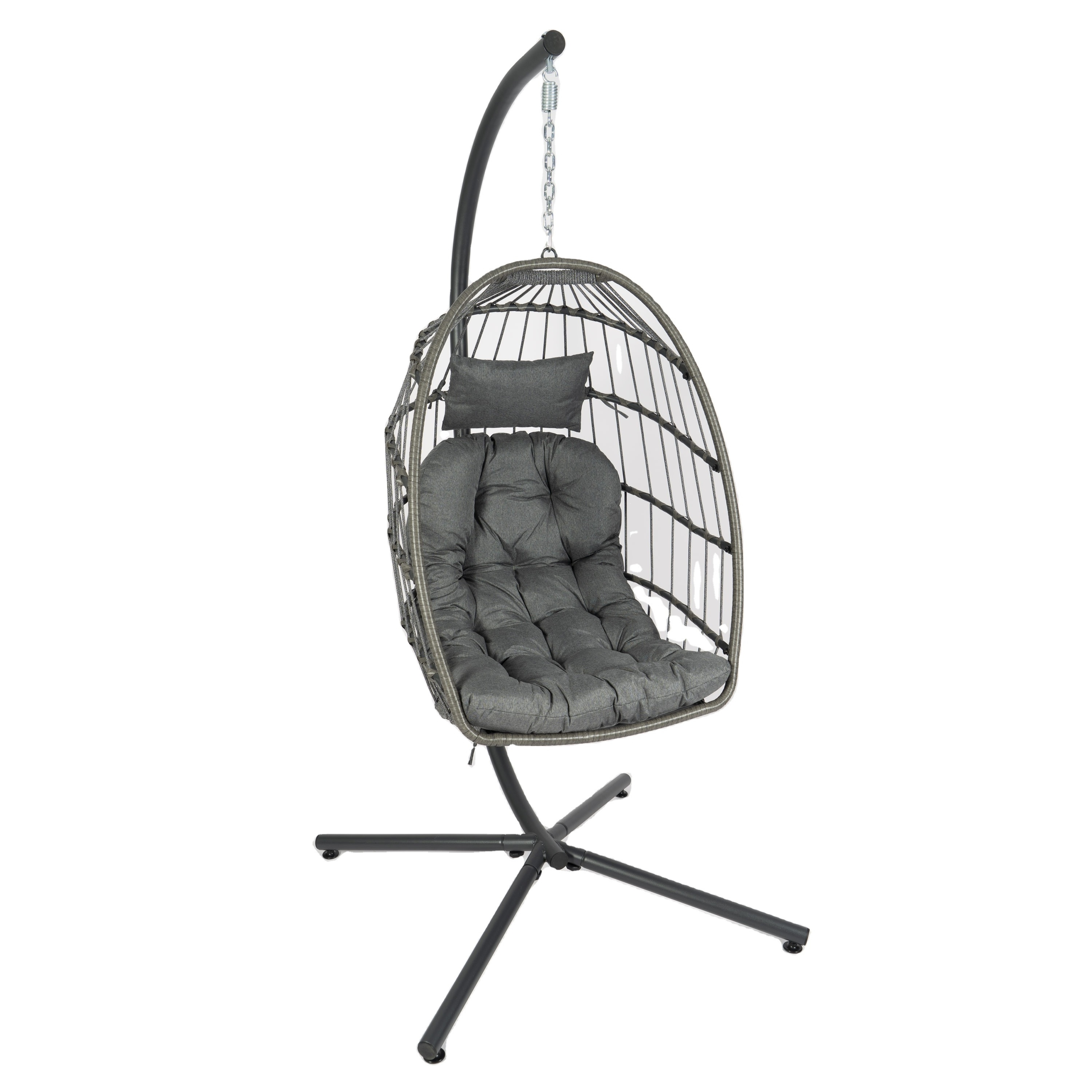 Hitree Hot Selling Outdoor rattan bird's nest  basket chair indoor  hanging chair household swing rattan egg chair