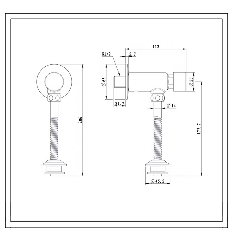 Time Delay toilet flush valve repair kit self closing pedal toilet urinal sensor flush valve