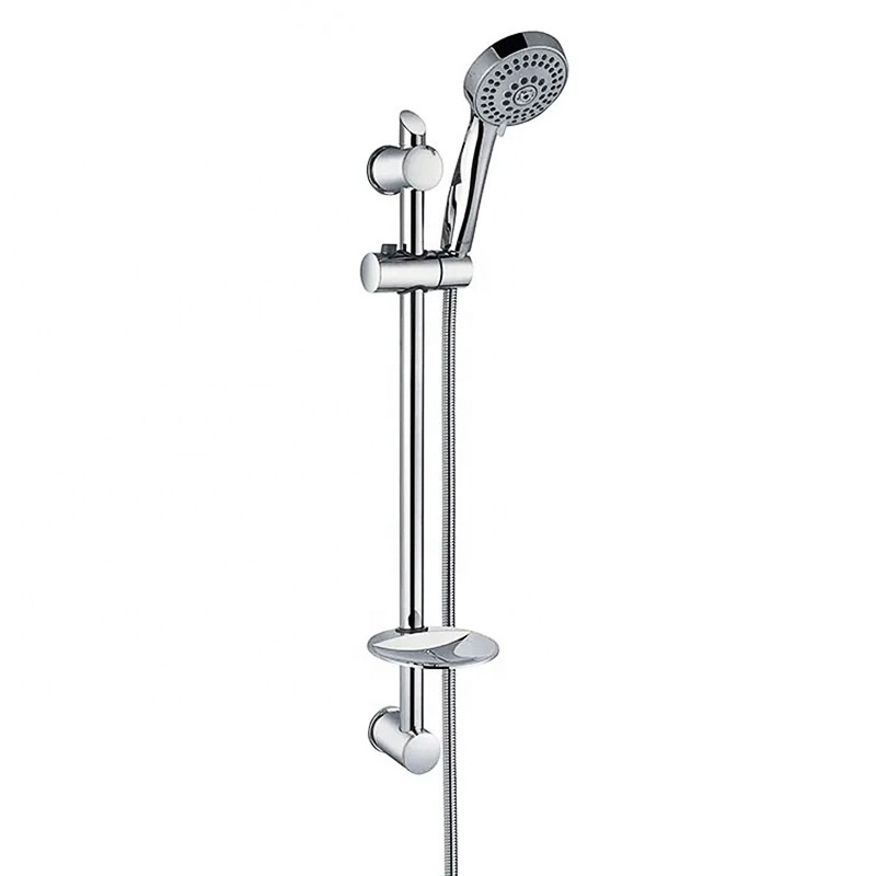 Thermostatic Rain Shower Faucet Sliding Bar Bathroom Wall Mounted Sanitary Sets Contemporary Thermostatic Faucets