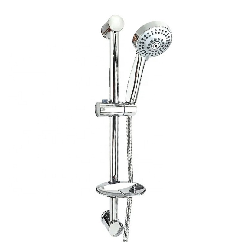 Thermostatic Rain Shower Faucet Sliding Bar Bathroom Wall Mounted Sanitary Sets Contemporary Thermostatic Faucets