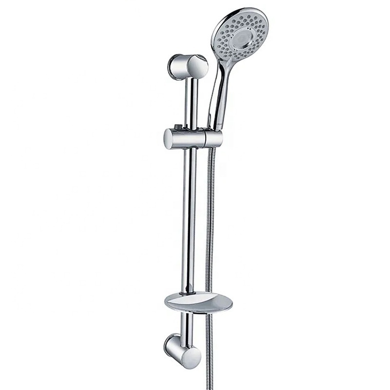 Thermostatic Rain Shower Faucet Sliding Bar Bathroom Wall Mounted Sanitary Sets Contemporary Thermostatic Faucets