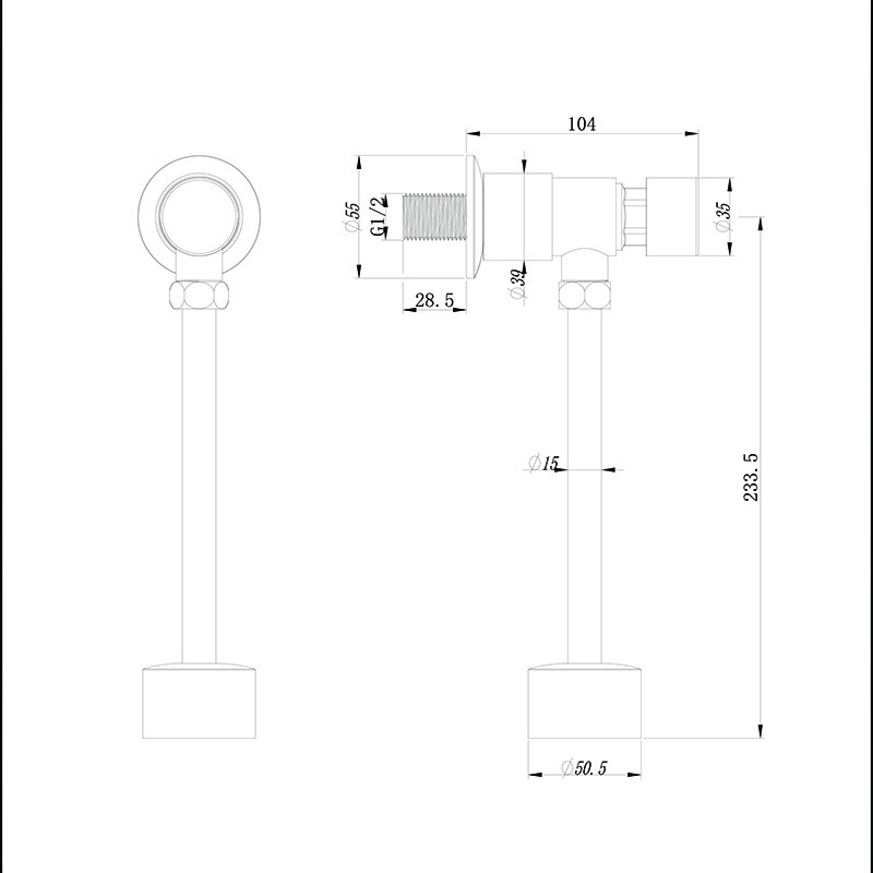 Factory Brass Hand Control Douche WC Flushometer Plate Toilet Commercial Urinal Flush Valve