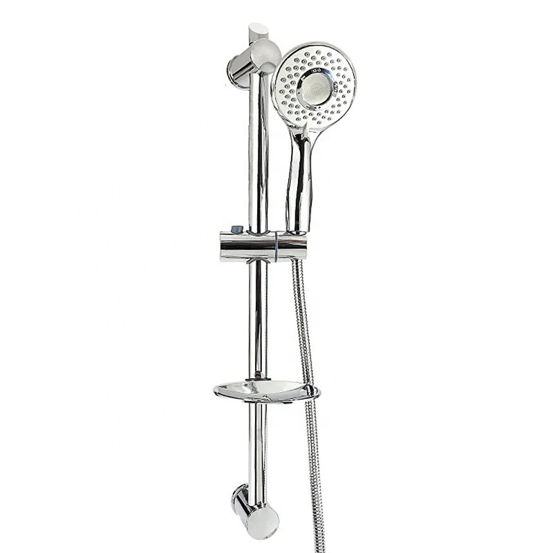 Thermostatic Rain Shower Faucet Sliding Bar Bathroom Wall Mounted Sanitary Sets Contemporary Thermostatic Faucets