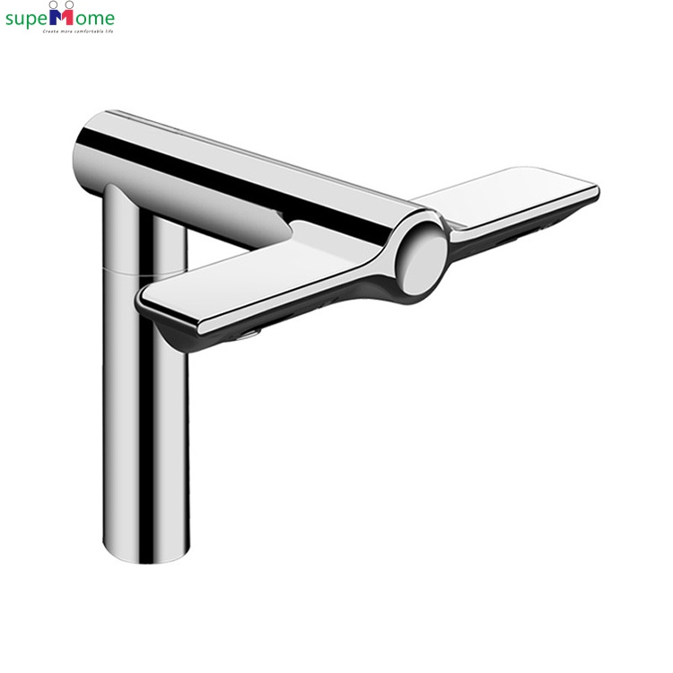 Good quality digital water tap electric touchless faucet automatic basin smart thermostatic faucet with wind dryer