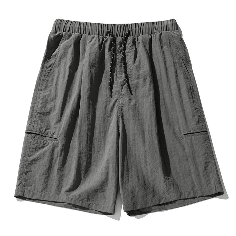 Men's Cargo Shorts Summer Slim Loose Outdoor Casual Pants Side Pockets Quick-Dry Shorts Outdoor Sports Running Jogging Shorts