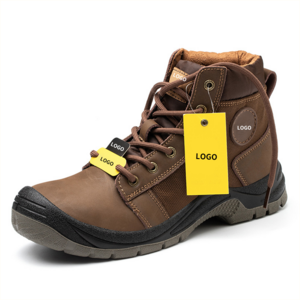 Superstarer non slip leather womens men work safety boots industrial steel toe shoes