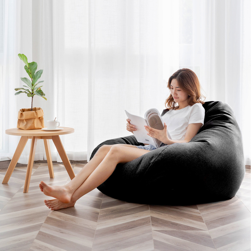 New Ready Indoor Beanbag Pouf Large XXL Size Living Room Sofas Skin-Friendly Bean Bag Chair Sitzsack Chair Covers Beanbag Puff