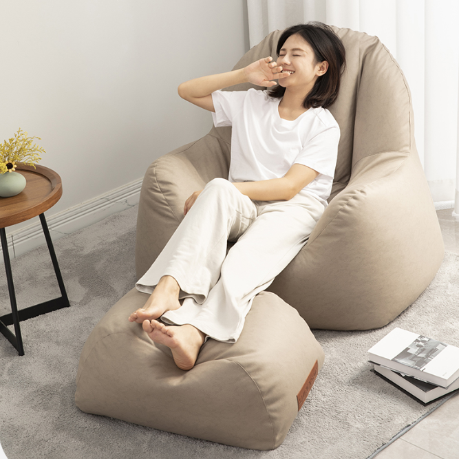 Waterproof Leathaire Living Room Bean Bag Chair Beanbag Cover Wholesale Single Sofa Bean Bag Lazy Chair Beanbag Sofa