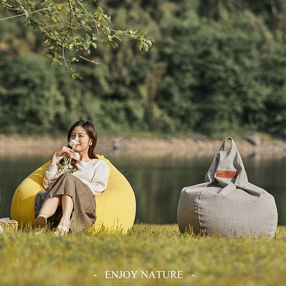 Sample Available Beanbag Sofa Easy Carry Bean Bag Cover Durable Bean Bags For Adults