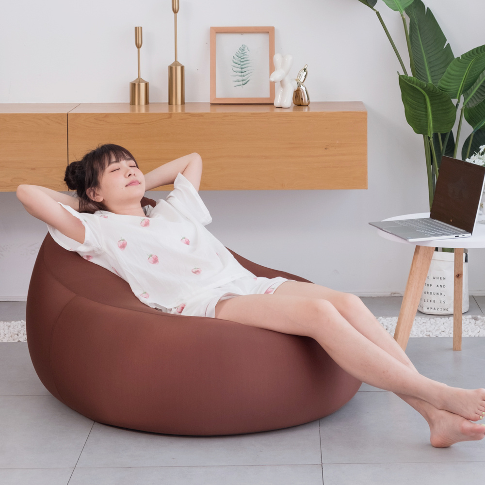 Therapy Bean Bag Chair Zero-gravity High Elastic Pink Bean Bag Cover Living Room Bean Bag Sofas Q Comfort Lazy Chair Beanbag