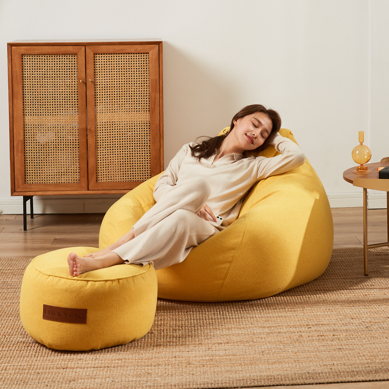 Comfy Bean Bag Chairs Giant Teardrop Bean Bag With Bean Filling  Pouf for indoor use for Adults and Kids, Living Room Sofas Lazy