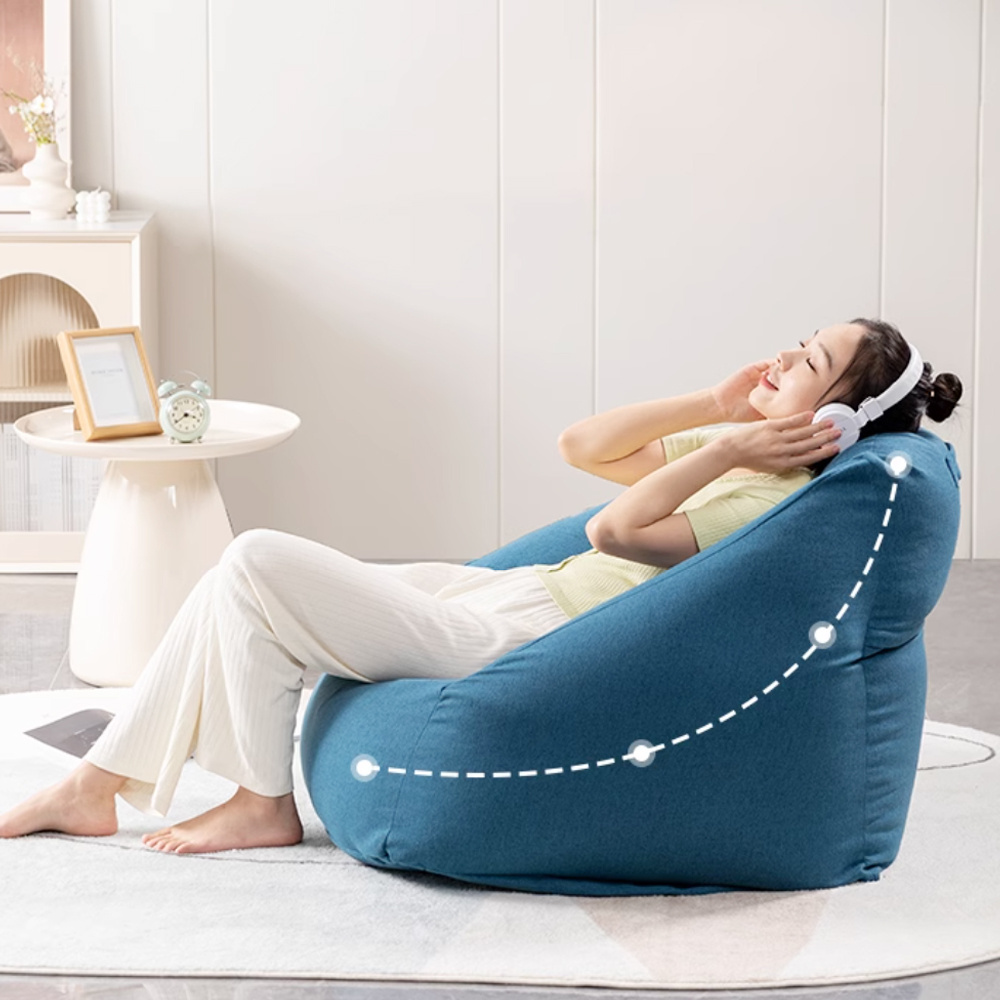 Cozy Bean Bag Sitzsack Modern Beanbag Cover Bulk Living Room Sofa Chair Reclining Pouf Sofas Puff Cushion Cover Bean Bag Chair