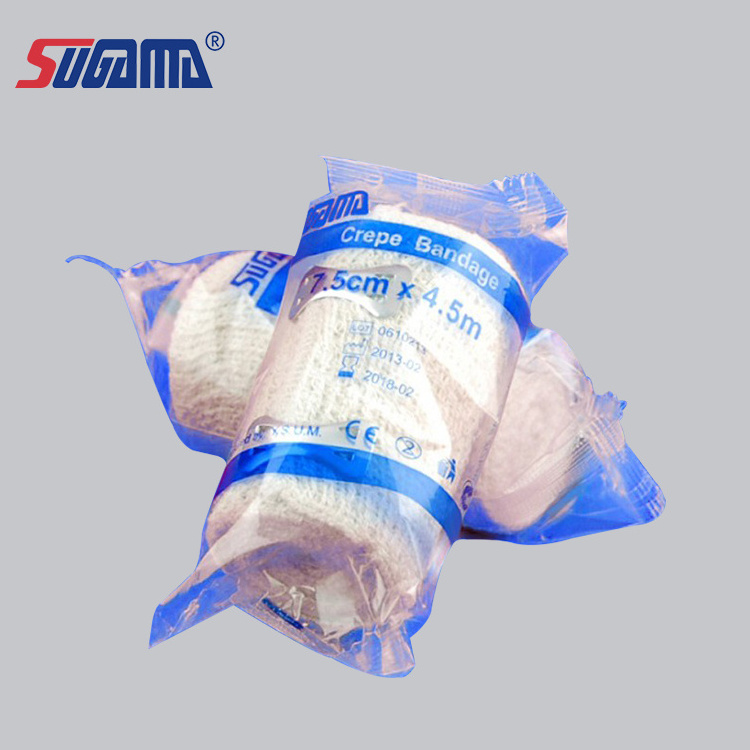 spandex material breathable elastic crepe bandage with clip